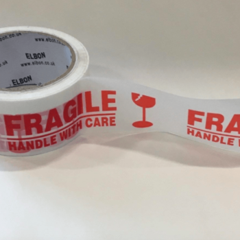 Warning Fragile Packing Tape - 48mm x 66 metres (40 Micron)