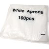 White Plastic Aprons Flat Pack
