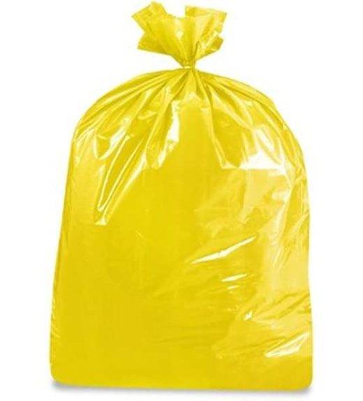 yellow waste bags