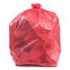 red waste bags