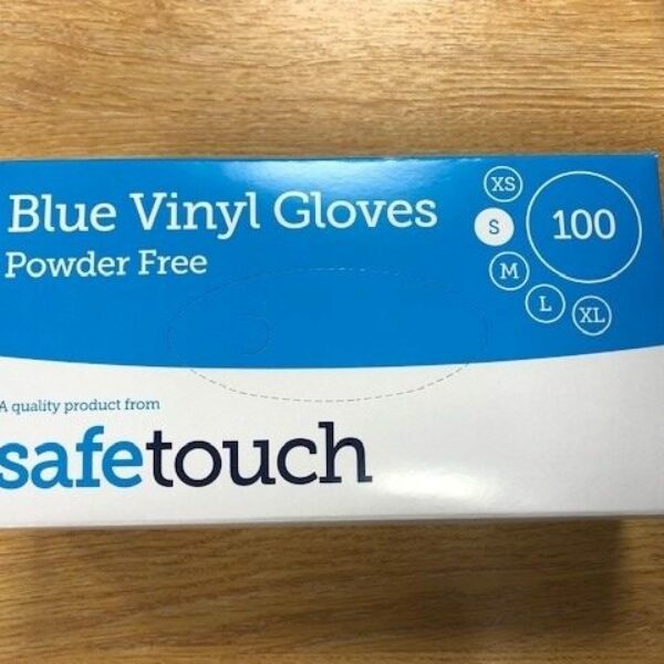 Safetouch blue vinyl pack 100