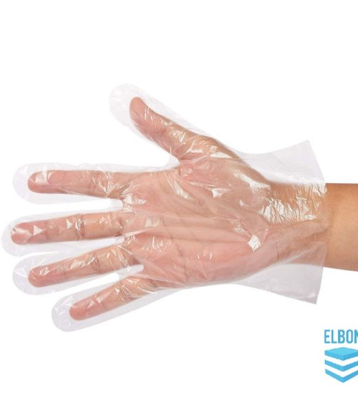 Disposable polythene gloves