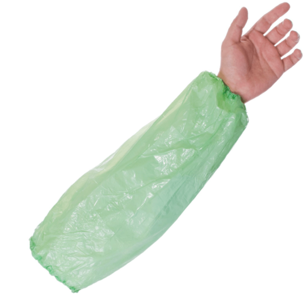 Green disposable oversleeves