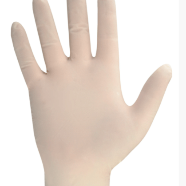 Latex gloves natural hand