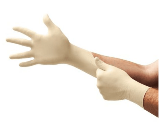 Latex gloves natural