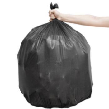 Black Waste Bags Light Duty Refuse Sacks - 2500 Bags/case