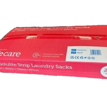 Water Soluble Strip Laundry Bags Red Dissolvable Washing Sacks 38" X-Large Size