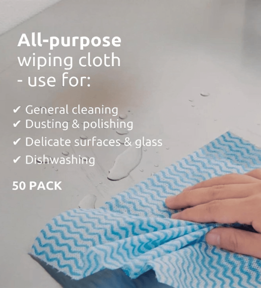 Uses all purpose cleaning cloth